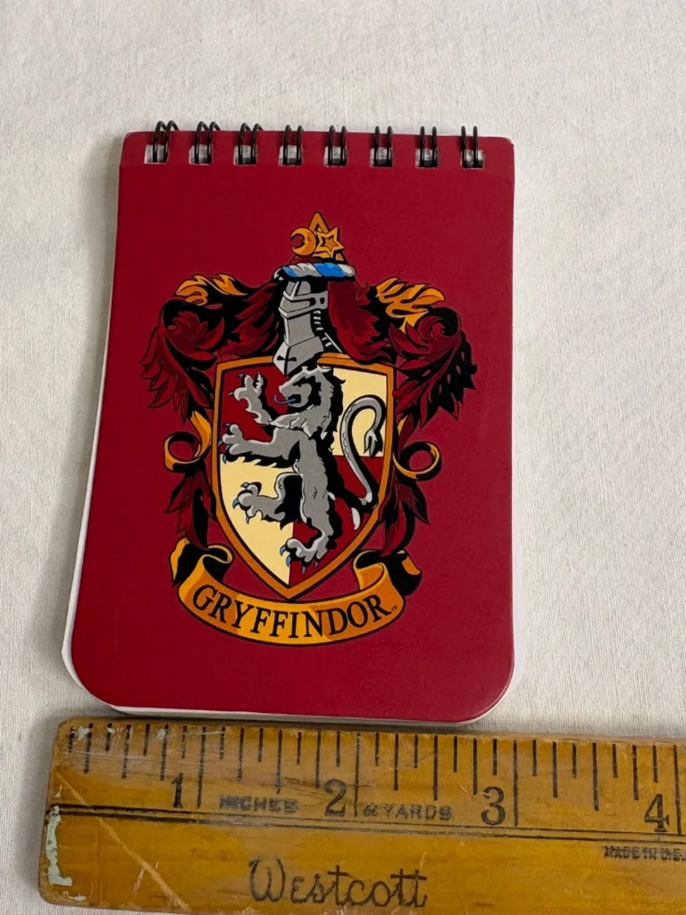 Harry Potter Wizarding World Gryffindor Spiral Note Book Novelty Spiral 4x3” New